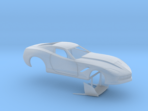1/64 2014 Pro Mod Corvette No Scoop in Clear Ultra Fine Detail Plastic
