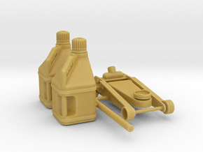 floor jack & 2x fuel jugs 1/16 in Tan Fine Detail Plastic