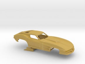 1/43 1963 Pro Mod Corvette No Scoop in Tan Fine Detail Plastic