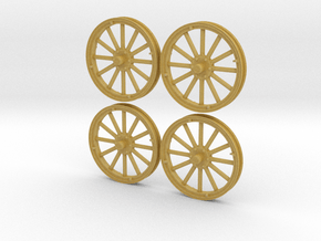 Model T wheels 1/25 in Tan Fine Detail Plastic
