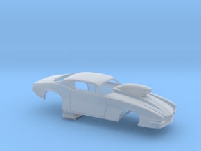1/64 Pro Mod Camaro Cowl Hood W Scoop in Clear Ultra Fine Detail Plastic