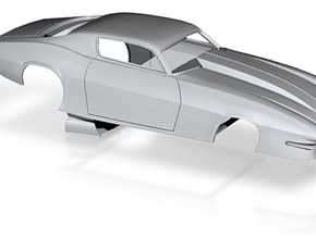 1/25 Pro Mod Camaro Cowl Hood Small WW in Clear Ultra Fine Detail Plastic