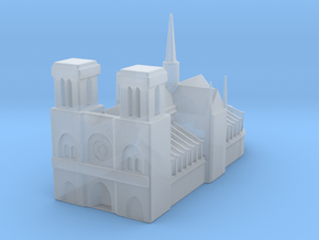 Notre Dame de Paris 1/1000 in Clear Ultra Fine Detail Plastic