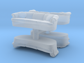 Sofa (4 pieces) 1/120 in Clear Ultra Fine Detail Plastic