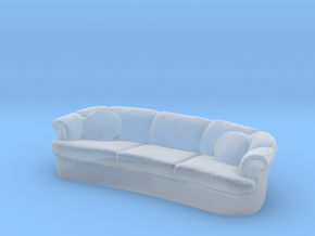 Sofa 1/24 in Clear Ultra Fine Detail Plastic