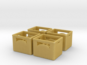 Bottle crate (4 pieces) 1/100 in Tan Fine Detail Plastic