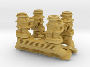 1/32 Ardun 2X4 Intake in Tan Fine Detail Plastic