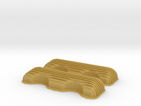 1/12 409 Finned Valve Covers File in Tan Fine Detail Plastic