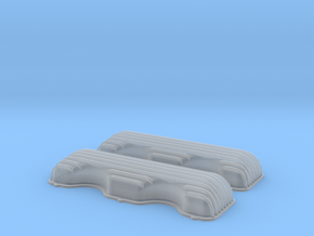 1/18 409 Finned Valve Covers File in Clear Ultra Fine Detail Plastic