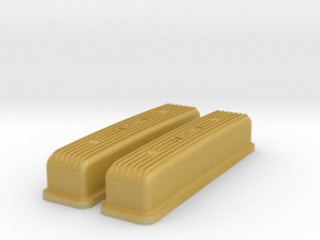1/25 Buick Nailhead Weiand Valve Covers in Tan Fine Detail Plastic