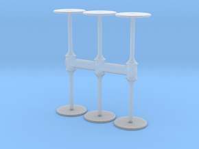 Bar Table (x6) 1/76 in Clear Ultra Fine Detail Plastic