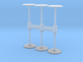 Bar Table (x6) 1/144 in Clear Ultra Fine Detail Plastic