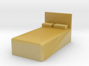 Twin Bed 1/43 in Tan Fine Detail Plastic