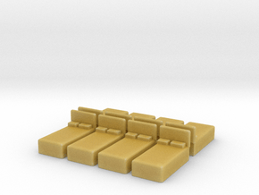 Twin Bed (x8) 1/200 in Tan Fine Detail Plastic