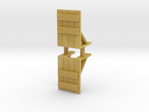 Wooden Barricade (x2) 1/87 in Tan Fine Detail Plastic