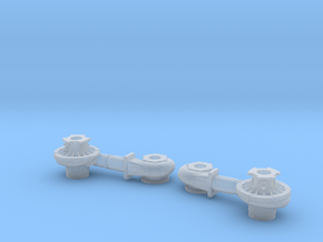 1/43 2 1/2 Inch Right And Left Turbo in Clear Ultra Fine Detail Plastic