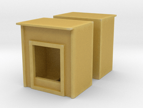 Fireplace (x2) 1/72 in Tan Fine Detail Plastic