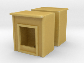 Fireplace (x2) 1/120 in Tan Fine Detail Plastic
