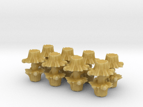 16 Tree Stumps (Set 1) 1/285 in Tan Fine Detail Plastic