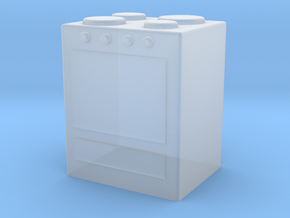 Stove 1/72 in Clear Ultra Fine Detail Plastic