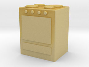 Stove 1/24 in Tan Fine Detail Plastic