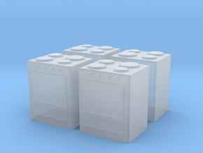 Stove (x4) 1/144 in Clear Ultra Fine Detail Plastic