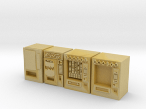 Snack machines (x4) 1/220 in Tan Fine Detail Plastic