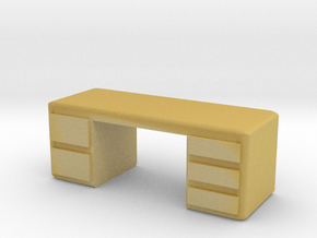 Office Desk 1/43 in Tan Fine Detail Plastic