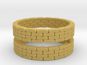Sandbag Ring (x2) 1/120 in Tan Fine Detail Plastic
