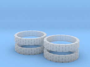 Sandbag Ring (x4) 1/200 in Clear Ultra Fine Detail Plastic