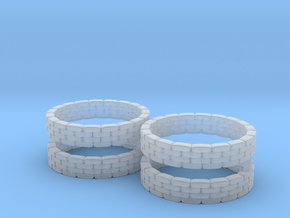 Sandbag Ring (x4) 1/220 in Clear Ultra Fine Detail Plastic