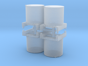 Water Tank (x4) 1/200 in Clear Ultra Fine Detail Plastic