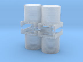 Water Tank (x4) 1/220 in Clear Ultra Fine Detail Plastic
