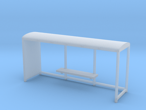 Bus stop 1/56 in Clear Ultra Fine Detail Plastic