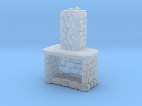 Stone Fireplace 1/43 in Clear Ultra Fine Detail Plastic
