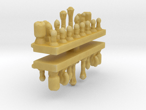 Chess Set 1/35 in Tan Fine Detail Plastic