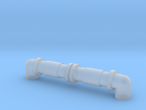 Industrial Pipeline 1/100 in Clear Ultra Fine Detail Plastic