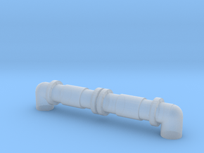 Industrial Pipeline 1/87 in Clear Ultra Fine Detail Plastic