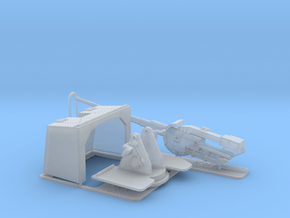4.7" Gun and MKXVIII mount 1/72 in Clear Ultra Fine Detail Plastic