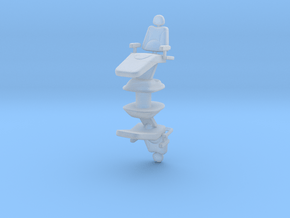 Dentist Chair (x2) 1/56 in Clear Ultra Fine Detail Plastic