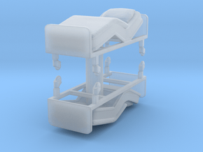 Hospital Bed (x2) 1/76 in Clear Ultra Fine Detail Plastic