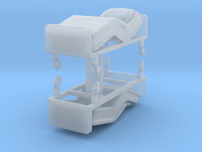 Hospital Bed (x2) 1/56 in Tan Fine Detail Plastic