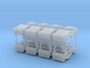 Hospital Bed (x8) 1/120 in Clear Ultra Fine Detail Plastic