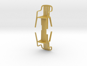 Plastic Chair (x2) 1/35 in Tan Fine Detail Plastic