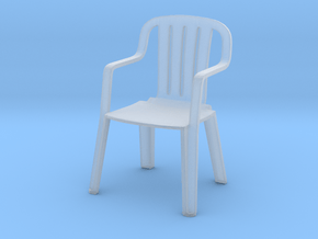 Plastic Chair 1/12 in Clear Ultra Fine Detail Plastic