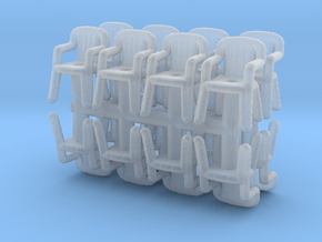 Plastic Chair (x16) 1/144 in Clear Ultra Fine Detail Plastic