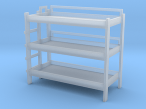 Triple Bunk Bed 1/56 in Clear Ultra Fine Detail Plastic