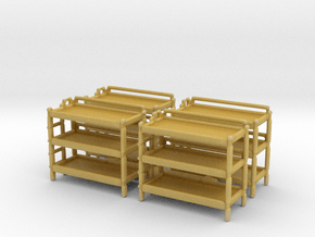 Triple Bunk Bed (x4) 1/144 in Tan Fine Detail Plastic