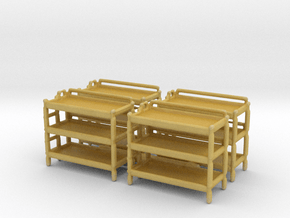 Triple Bunk Bed (x4) 1/160 in Tan Fine Detail Plastic