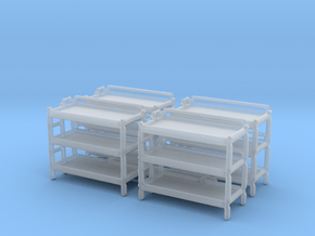 Triple Bunk Bed (x4) 1/160 in Clear Ultra Fine Detail Plastic